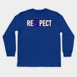 RE5PECT - David Wright Kids Long Sleeve T-Shirt